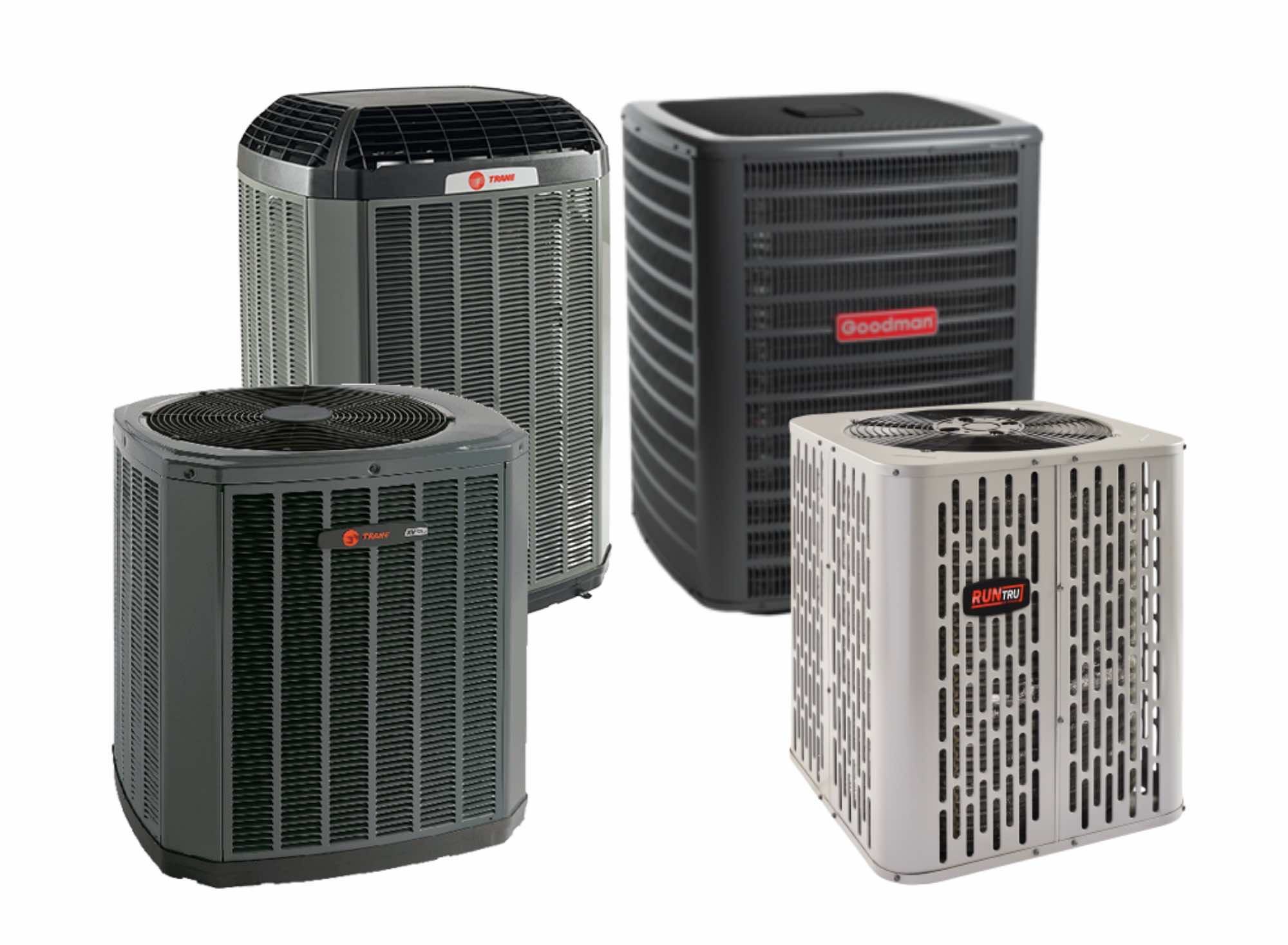 STAT Heat & Air sells and installs brands like Trane, Amana, Goodman, and others.